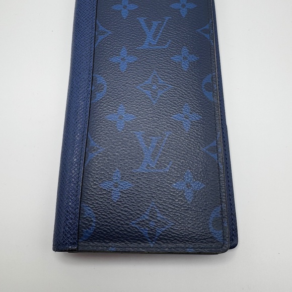 LV NAVY BLUE BRAZZA LONG WALLET - Picture 1 of 4